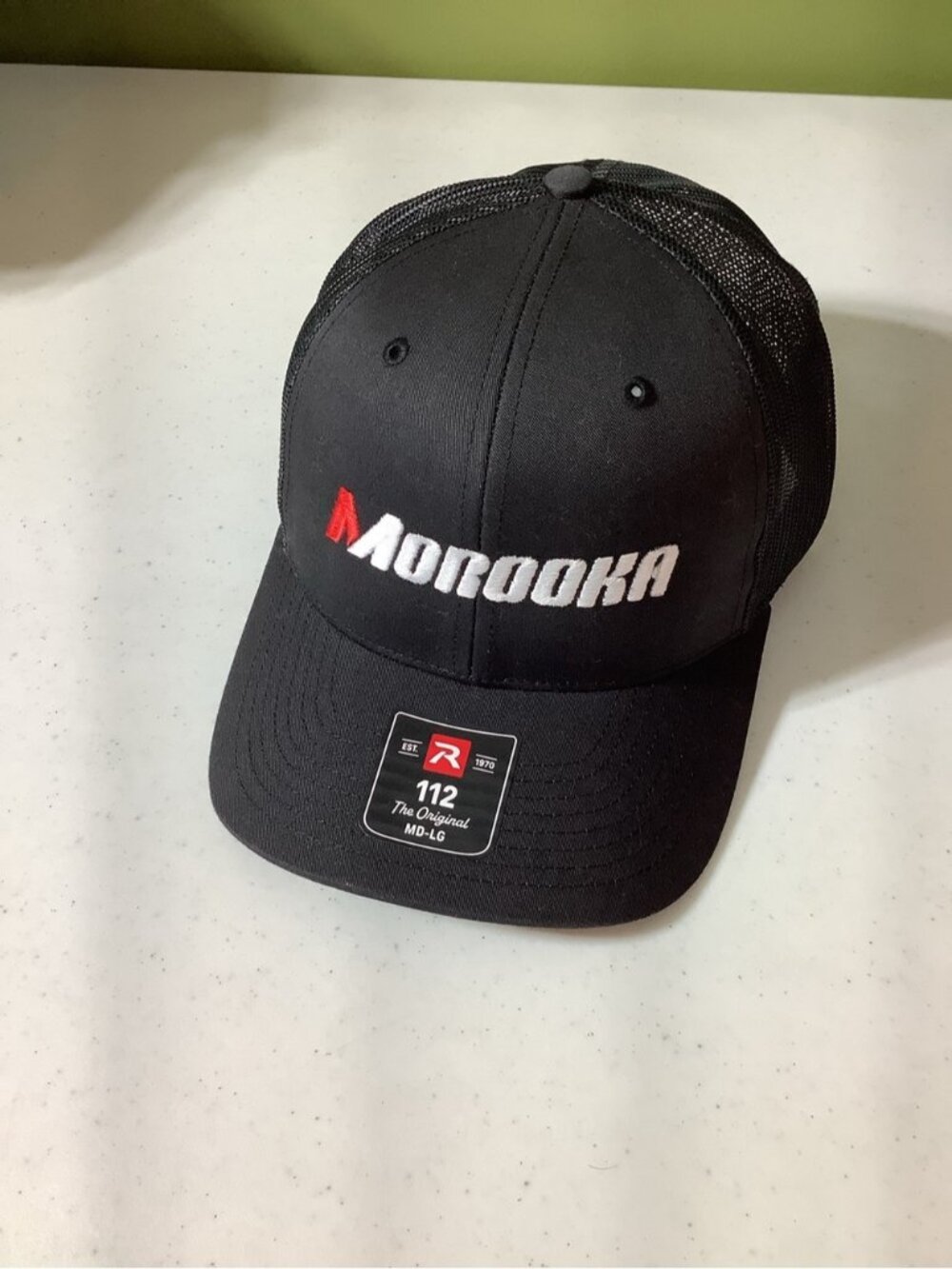 Richardson Morooka black trucker hat